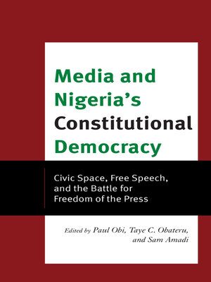 cover image of Media and Nigeria's Constitutional Democracy